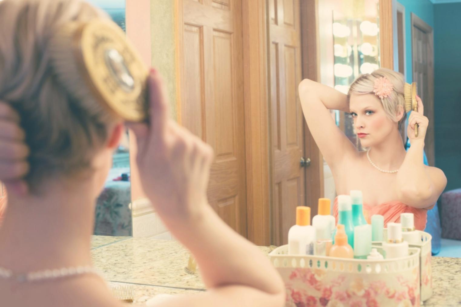 Technique avancée de maquillage prothétique